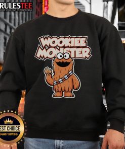 Cute Wookie monster sweatshirt featuring a colorful design, perfect for fans of whimsical and cozy apparel.