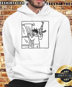 Funny Awful Who's That Peeking Through My Window hoodie featuring a quirky design and playful graphics for casual wear.