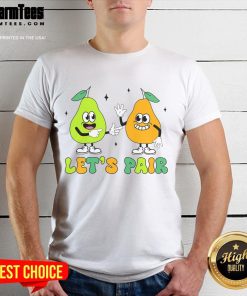 Funny Behavior Analyst Therapist 'Let's Pair Pear' T-Shirt featuring a playful design perfect for therapists and humor lovers.