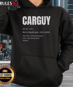 Alt Text: Funny Car Guy Definition Hoodie featuring humorous automotive quotes and a stylish design for car enthusiasts.