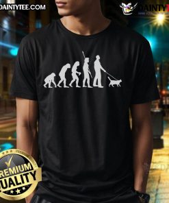 Funny Cat Man Evolution T-Shirt featuring humorous graphics of cat lovers through evolutionary stages, perfect for feline fans.