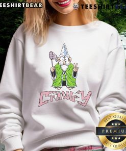 Funny Crawly Gnome Sweatshirt featuring a whimsical gnome design, perfect for cozy casual wear.