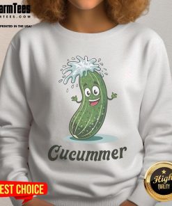 Funny Cucumber Dick Lazers Sweatshirt featuring a playful graphic design of cucumbers and lasers on a cozy fabric.