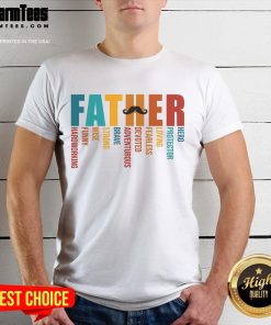 Funny Dad Definition Fathers Day Mustache T-Shirt featuring a humorous graphic about dads and mustaches, perfect for gifting.