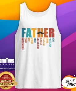 Funny Dad Definition on a Fathers Day Mustache Tank Top, perfect gift for dads celebrating their special day.