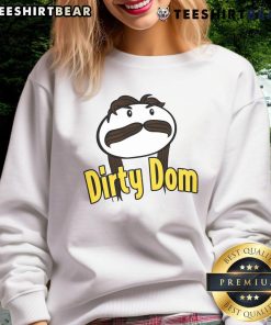 Alt Text: Funny Dominik Mysterio Dirty Dom sweatshirt featuring a playful design perfect for wrestling fans and casual wear.