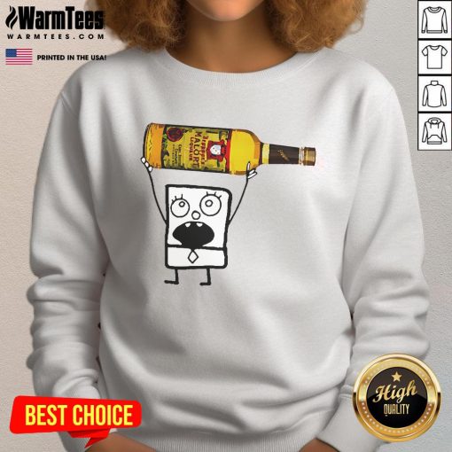 Funny Doodlebob Malort sweatshirt featuring a quirky design, perfect for fans of humor and unique fashion.