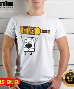 Funny Doodlebob Malort T-Shirt featuring a playful design with vibrant colors, perfect for fans of quirky apparel.