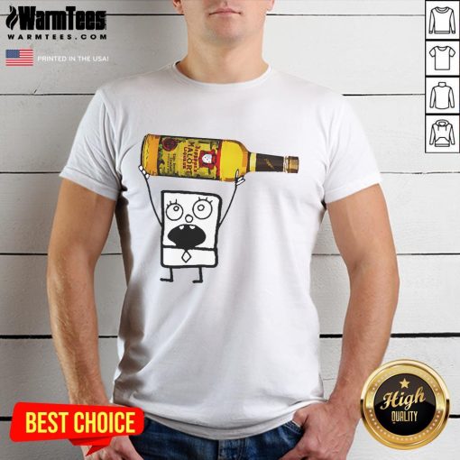 Funny Doodlebob Malort T-Shirt featuring a playful design with vibrant colors, perfect for fans of quirky apparel.