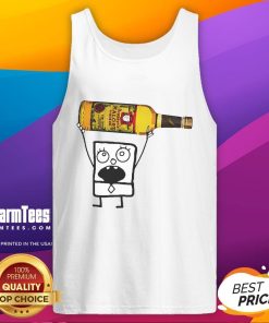 Funny Doodlebob Malort tank top design featuring vibrant colors and playful graphics for humor lovers.