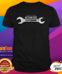 Funny Garage Mode Activated Mechanic T-Shirt featuring a humorous design for car enthusiasts and mechanics.