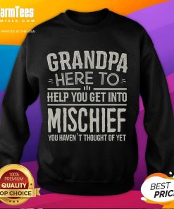 Funny grandpa in a playful sweatshirt, ready to inspire mischief and laughter with his grandkids. Perfect for family fun!
