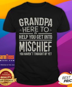 Alt Text: Funny Grandpa T-Shirt featuring a humorous design, perfect for mischief-loving grandfathers and their playful spirit.