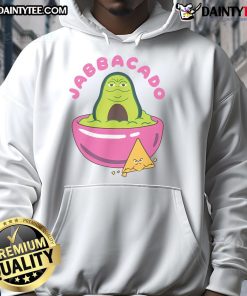 Funny Jabbacado the Hutt guacamole hoodie featuring a playful design for avocado lovers and Star Wars fans.