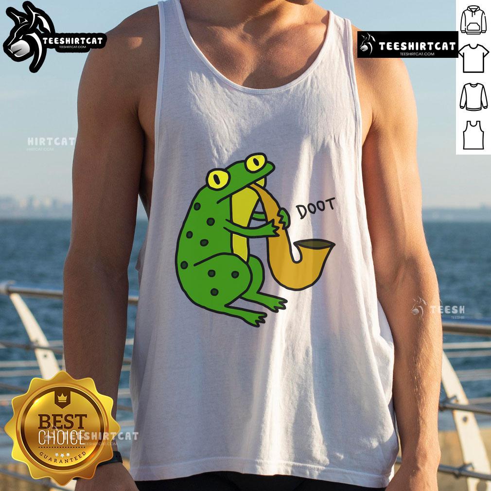 Funny Jazz Frog Doot Tank Top Funny Jazz Frog Doot Tank Top featuring a playful frog playing jazz music, perfect for music lovers and summer wear.