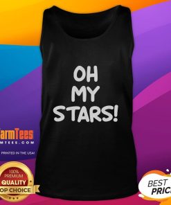 Funny Oh My Stars joke sarcastic tank top design featuring playful typography and vibrant colors for humor lovers.
