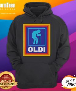Funny Oldi Aldi Hoodie featuring a playful design, perfect for casual wear and a great gift for Aldi fans.