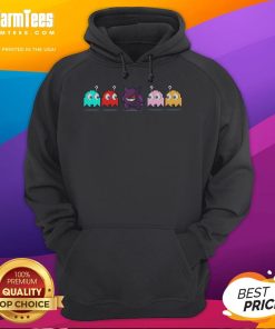 Funny Pac-Man Pokemon hoodie featuring a humorous design of the wrong ghost, perfect for gamers and anime fans.