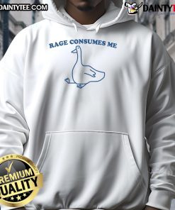 Funny Rage Consumes Me Silly Goose Hoodie featuring a playful design with a cartoon goose graphic and vibrant colors.