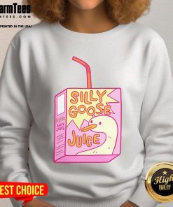 Funny Silly Goose Juice sweatshirt featuring a playful design, perfect for anyone who loves quirky and fun fashion.