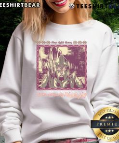 Alt Text: Funny Skyrim sweatshirt featuring 'Stop Right There, You're Criminally Handsome' slogan, perfect for gamers.