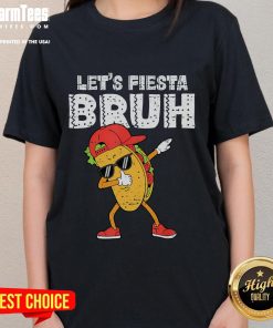 Funny taco dabbing design on a Cinco de Mayo fiesta tee for Mexican ladies, perfect for festive celebrations.