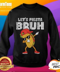 Funny taco dabbing in a colorful design on a Cinco de Mayo sweatshirt, perfect for festive fiesta celebrations.