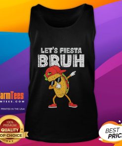 Funny taco dabbing in a colorful tank top for Cinco de Mayo fiesta celebration, perfect for party vibes and humor.