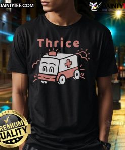 Funny Thrice Ambulance T-Shirt featuring a humorous design perfect for fans of the band and unique graphic tees.