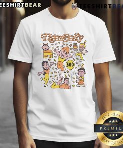 Alt Text: Funny Tigerbelly 500 T-Shirt featuring a playful design, perfect for fans of comedy and unique apparel.