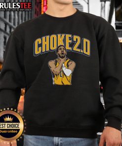 Funny Tyrese Haliburton Choke 2.0 sweatshirt featuring a humorous graphic, perfect for fans of basketball and comedy.