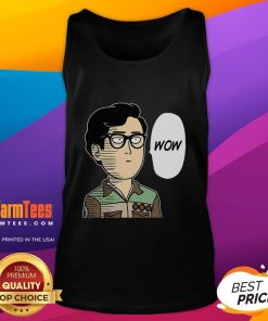 Funny Wow Saitama Ok meme tank top featuring a humorous graphic design, perfect for anime fans and casual wear.