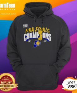 Alt Text: Indiana Pacers style hoodie celebrating the 2025 NBA Finals Champions, featuring team colors and logo design.