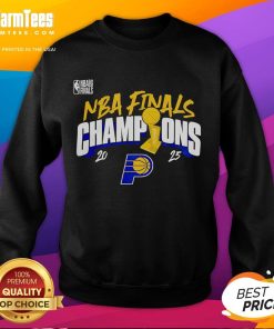 Indiana Pacers 2025 NBA Finals Champions sweatshirt in stylish design, perfect for fans celebrating the team's victory.