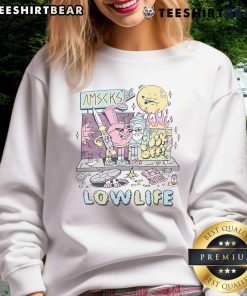 Good American Socks Low Life Sweatshirt featuring a stylish design, perfect for casual wear and street fashion enthusiasts.