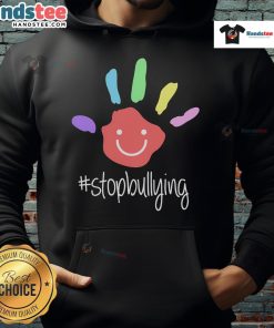 Good Anti-Bullying hoodie promoting awareness against bullying with bold 'Stop Bullying' message for a positive impact.