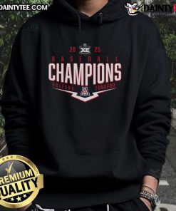 Arizona Wildcats 2025 Big 12 Baseball Conference Tournament Champions hoodie, celebrating playoff victory in style.