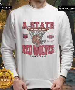 Good Arkansas State Red Wolves Game Time sweatshirt in red and black, perfect for fans supporting their team.