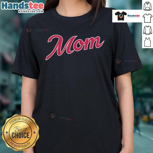 Good Atlanta Baseball Mom Ladies Tee featuring stylish design for proud baseball moms, perfect for game day.