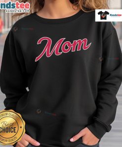 Good Atlanta Baseball Mom Sweatshirt in navy blue, perfect for showing team spirit at games and practices.