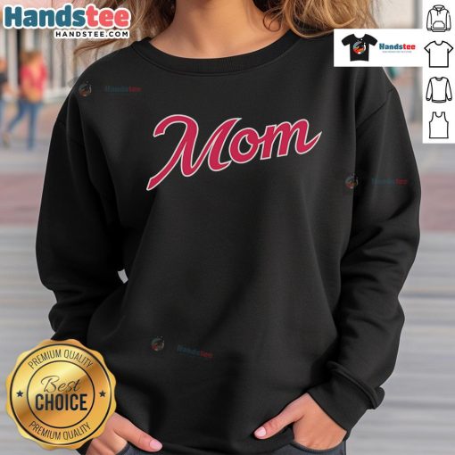 Good Atlanta Baseball Mom Sweatshirt in navy blue, perfect for showing team spirit at games and practices.