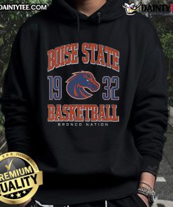 Good Boise State Broncos basketball hoodie featuring team colors and logo, perfect for fans and game day attire.