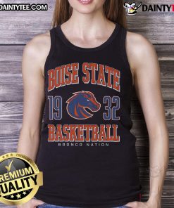 Good Boise State Broncos basketball tank top featuring team colors and logo, perfect for game day and sports enthusiasts.