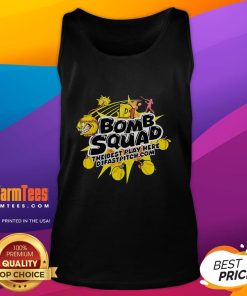 Good Bomb Squad tank top featuring a bold graphic design, perfect for casual wear and expressing your style.