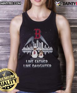 Limited Edition 'Like Father, Like Daughter' Boston Red Sox tank top for 2025, perfect for young fans and family bonding.