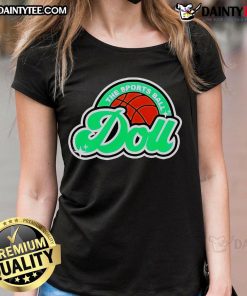 Good Casual Doll and Ball Design Ladies Tee featuring a playful graphic on soft cotton fabric, perfect for casual wear.