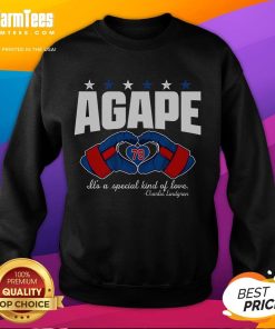 Good Charlie Lindgren Agape Love Sweatshirt featuring a stylish design perfect for fans and fashion lovers.