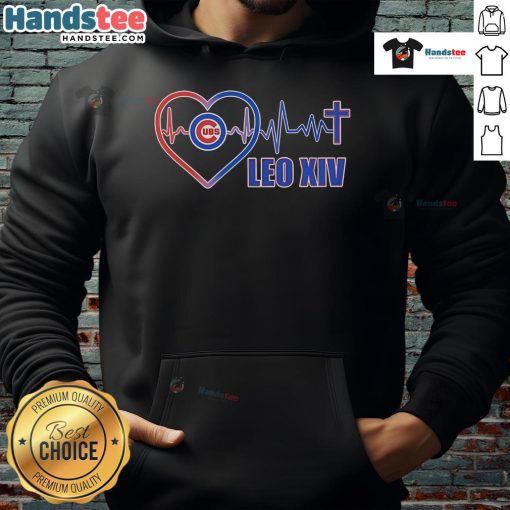 Good Chicago Cubs LEO XIV Heartbeat Hoodie featuring vibrant team colors and a stylish design for avid fans.
