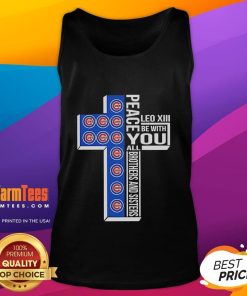 Alt Text: Good Chicago Cubs Peace tank top featuring Leo XIII, perfect for all brothers and sisters, stylish and sporty.