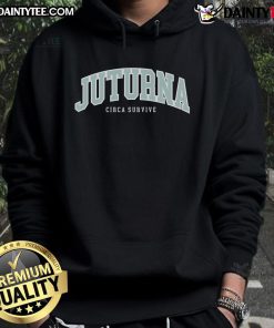 Good Circa Survive Juturna Varsity Hoodie featuring a stylish design and vibrant colors for fans of the band.